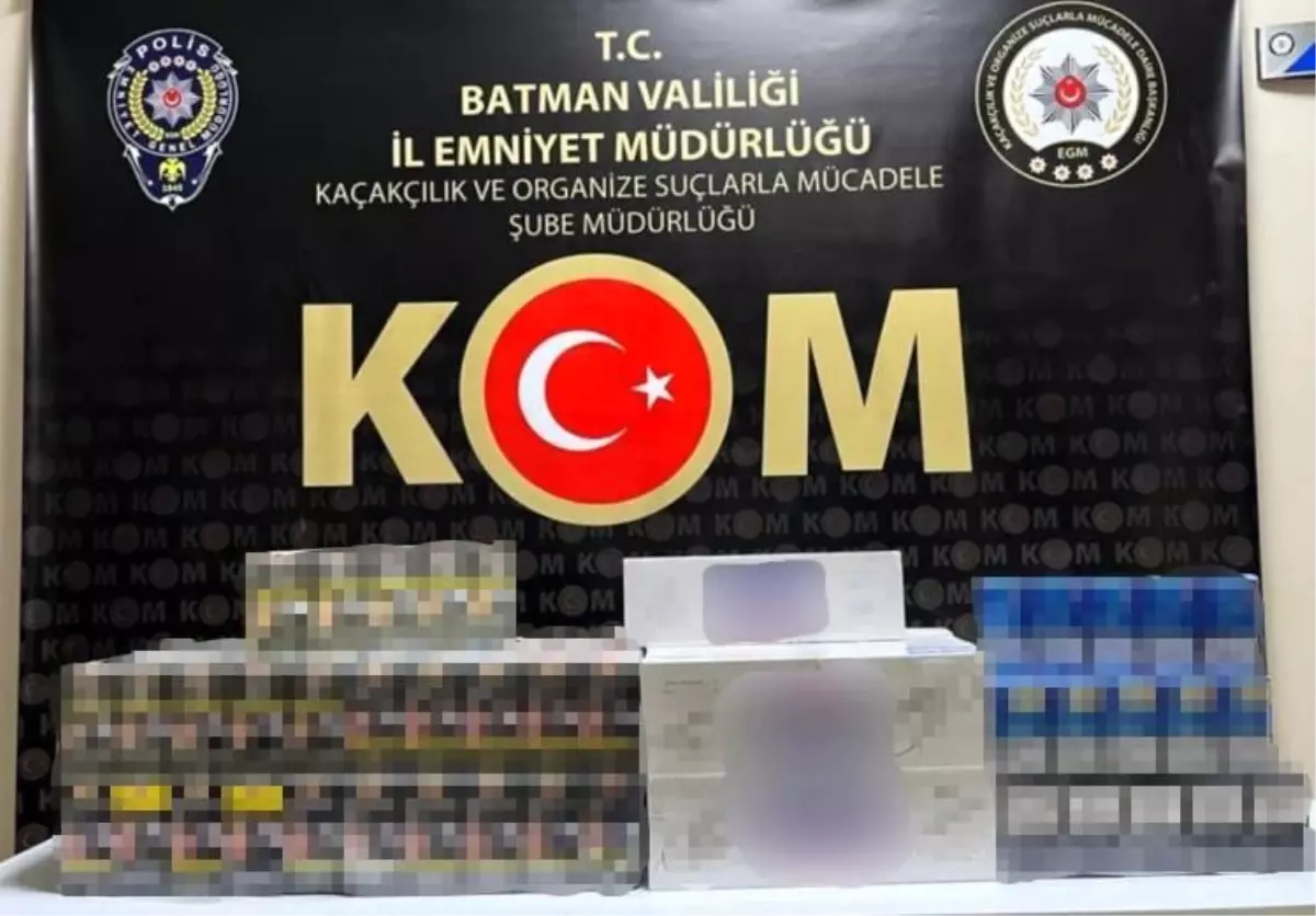 Batman\'da Gümrük Kaçağı Ürünler Ele Geçirildi