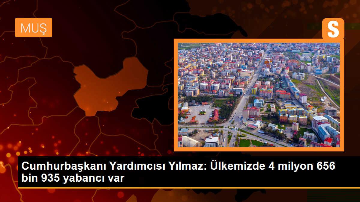 Cumhurbaşkanı Yardımcısı Yılmaz: Ülkemizde 4 milyon 656 bin 935 yabancı var