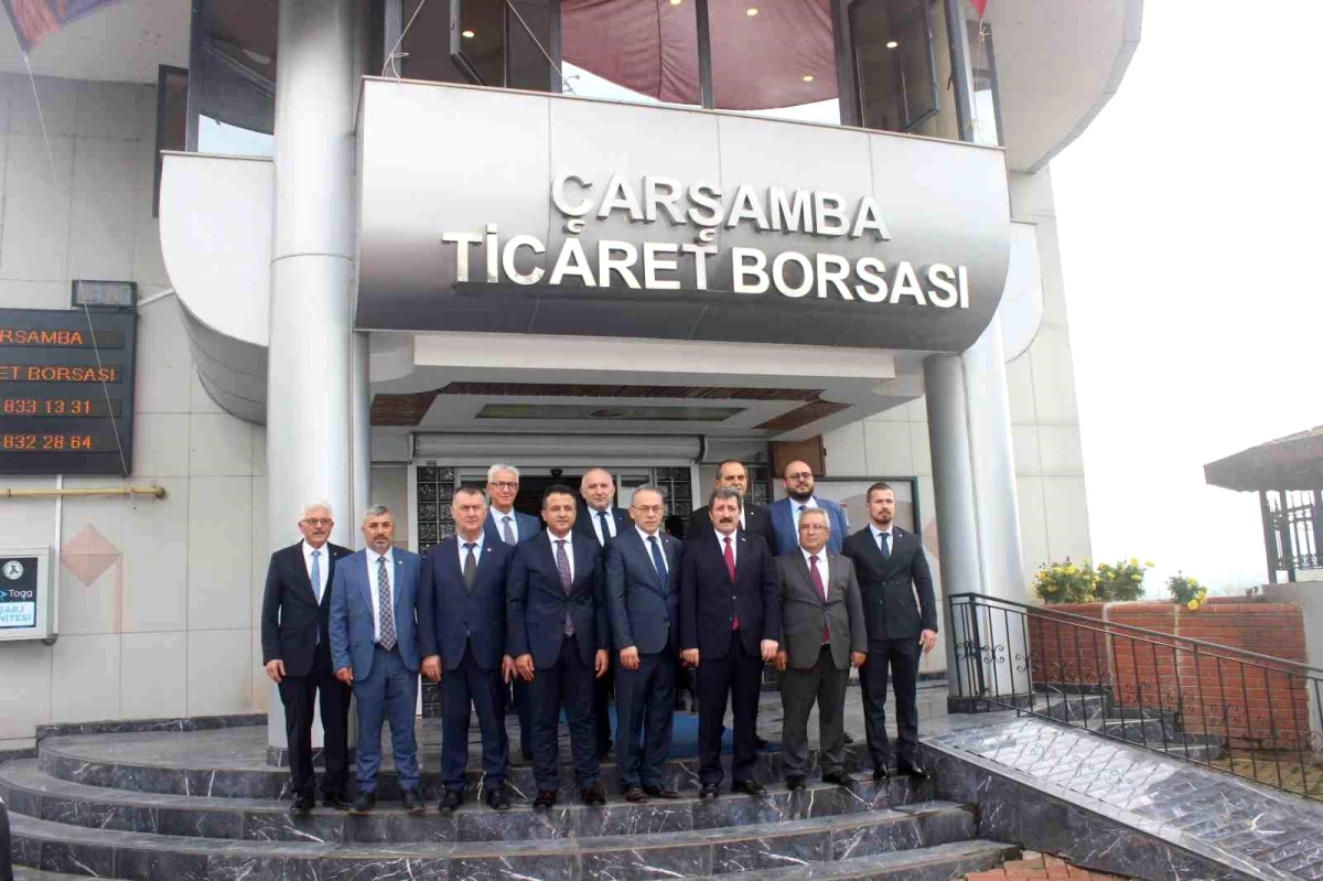 Samsun Valisi Orhan Tavlı, Çarşamba Ticaret Borsası\'nı ziyaret etti