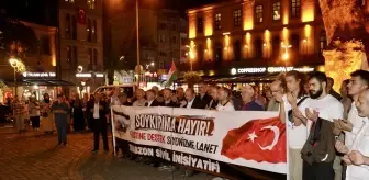 İsrail'in Gazze Şeridi'ne yönelik saldırıları Trabzon ve Gümüşhane'de protesto edildi