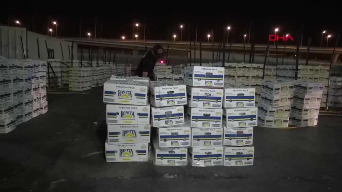 Mersin Limanı\'nda Muz Kolileri İçinde 610 Kilo Kokain Ele Geçirildi