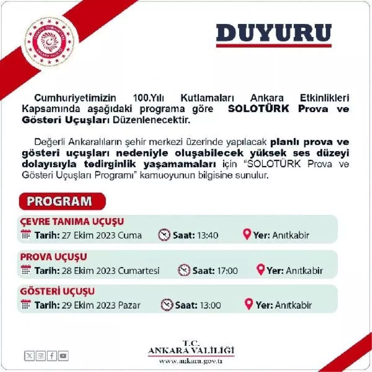 SoloTürk, Cumhuriyet Bayramı için gösteri uçuşu provası yaptı