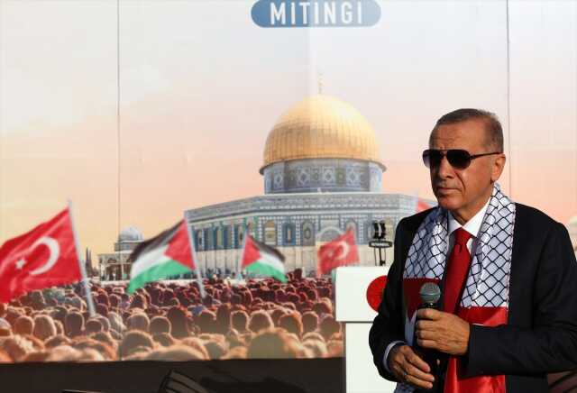 Büyük Filistin Mitingi'nde Cumhurbaşkanı Erdoğan'dan İsrail'e gözdağı: Bir gece ansızın gelebiliriz Büyük Filistin Mitingi'nde Cumhurbaşkanı Erdoğan'dan İsrail'e gözdağı: Bir gece ansızın gelebiliriz