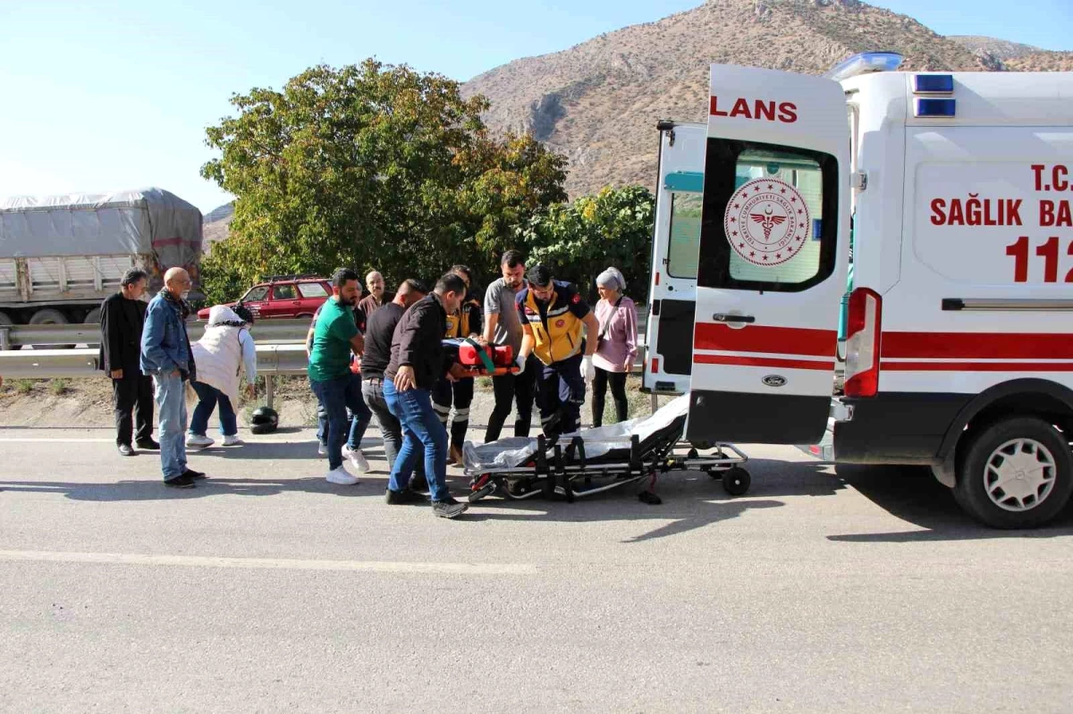 Amasya\'da Motosiklet Kazası: Sürücü Ağır Yaralandı