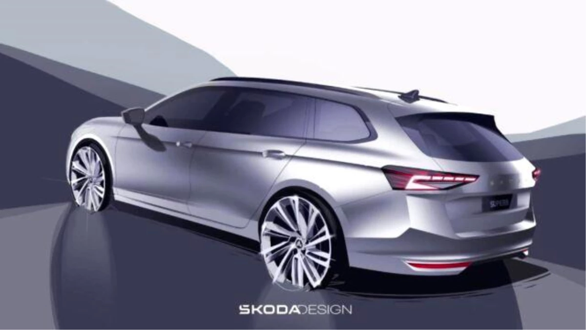 Skoda, Yeni Superb Modelinin Çizimlerini Gösterdi