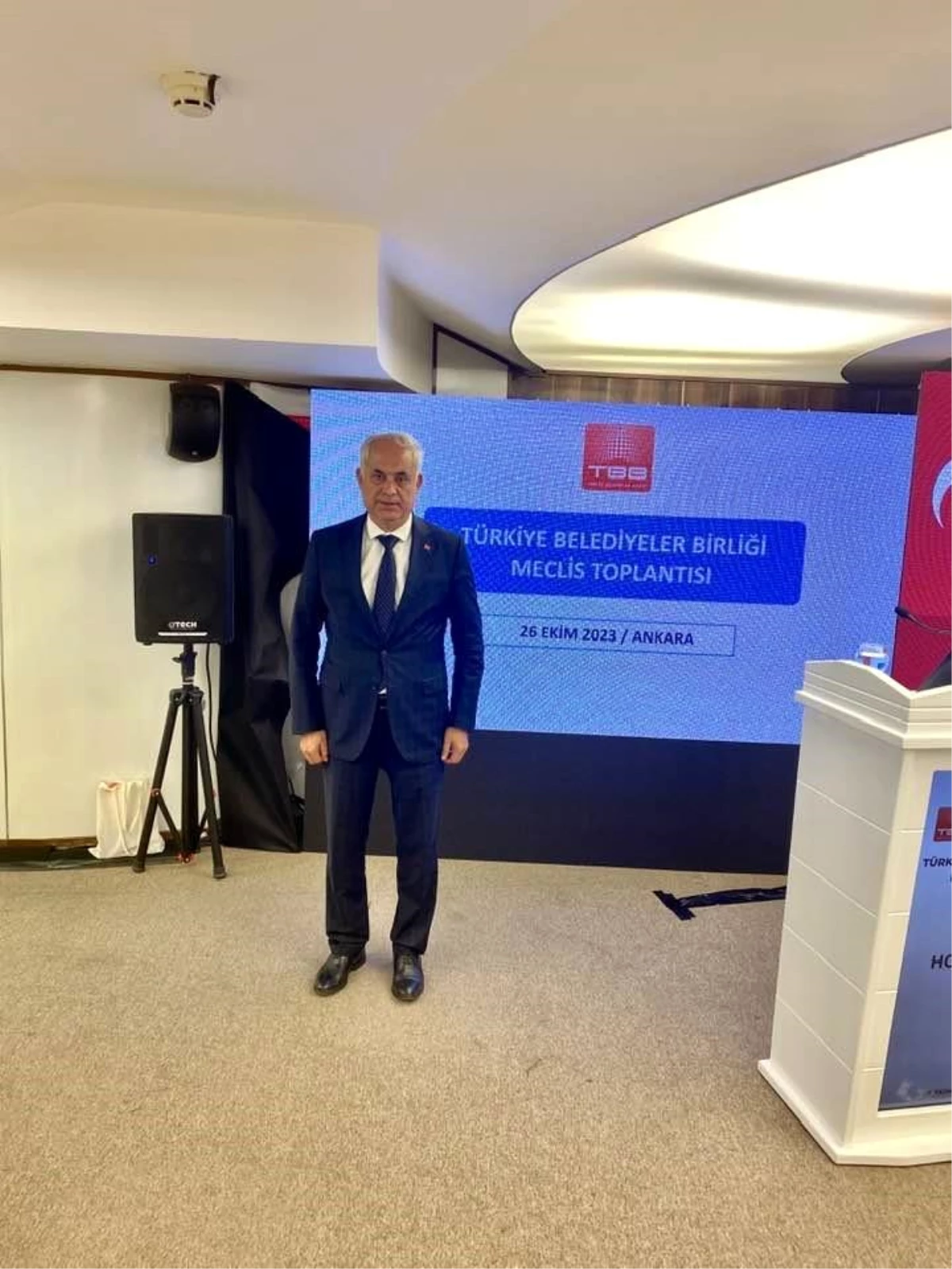 Bilecik Belediyeler Birliği Başkanı Mustafa Yaman, Türkiye Belediyeler Birliği toplantısına katıldı