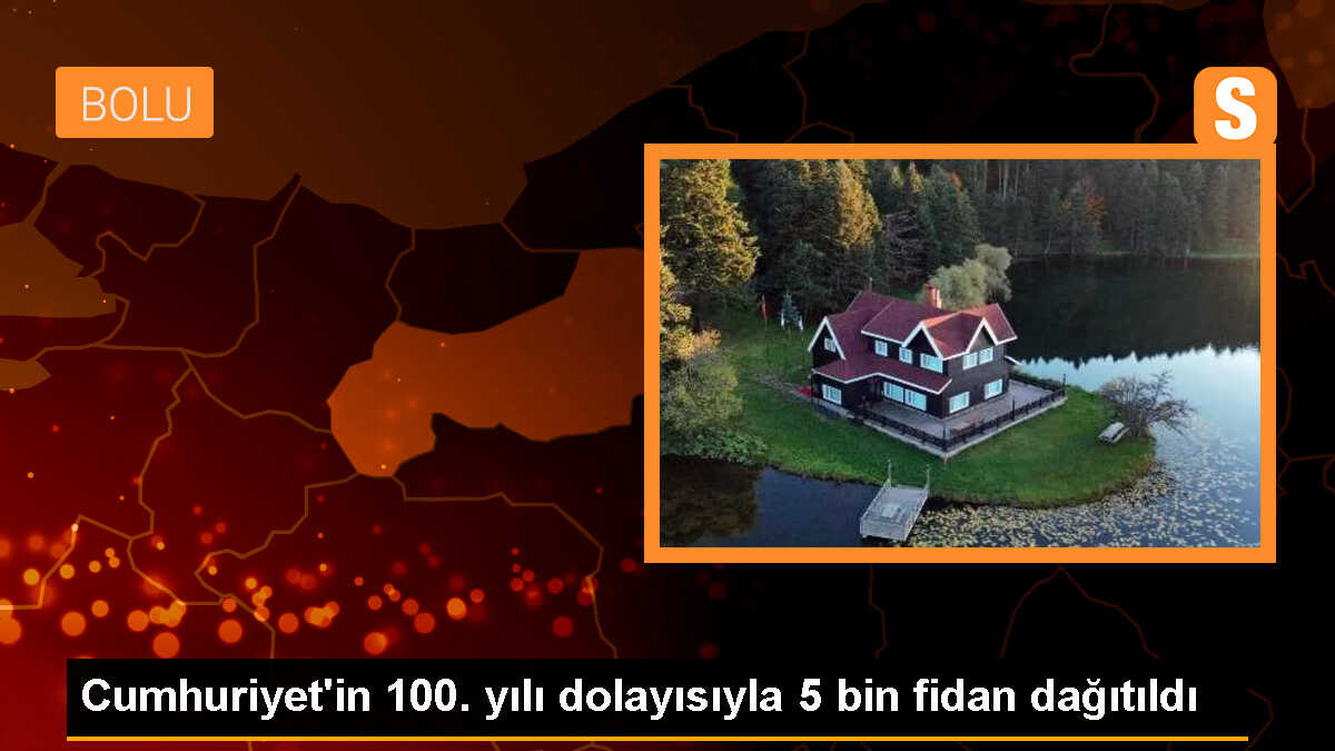 Cumhuriyet\'in 100. yılı dolayısıyla 5 bin fidan dağıtıldı
