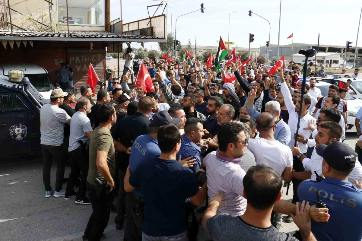 Gaziantep\'ten İncirlik Üssü\'ne İsrail Protestosu