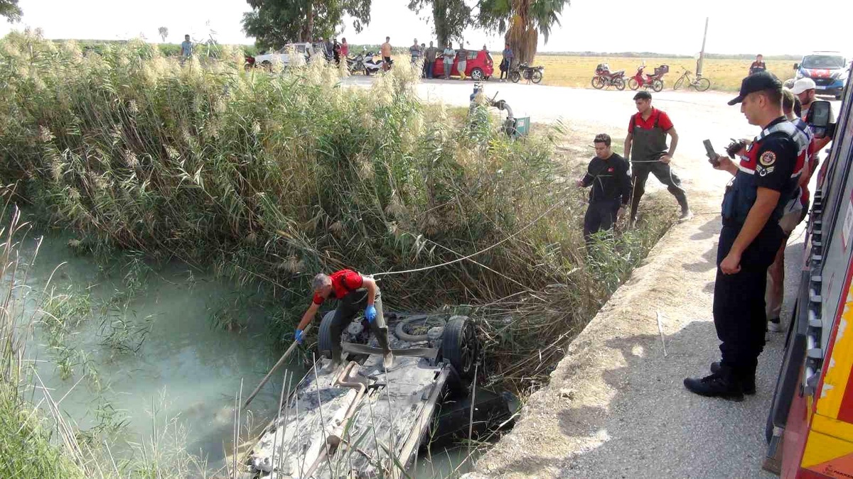 Silifke\'de Kanala Düşen Araçta Sürücü Hayatını Kaybetti
