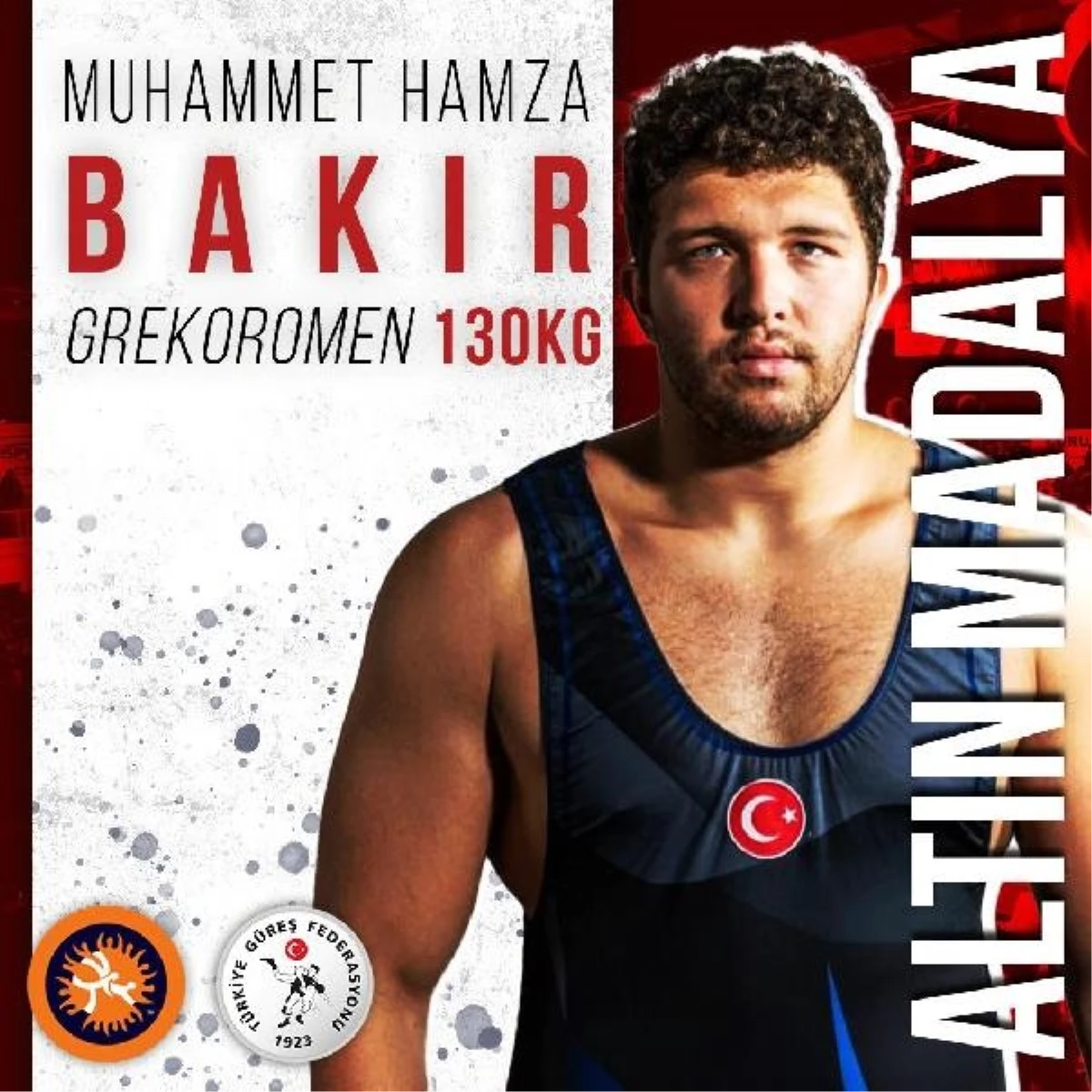 Muhammet Hamza Bakır, U23 Dünya Güreş Şampiyonası\'nda şampiyon oldu