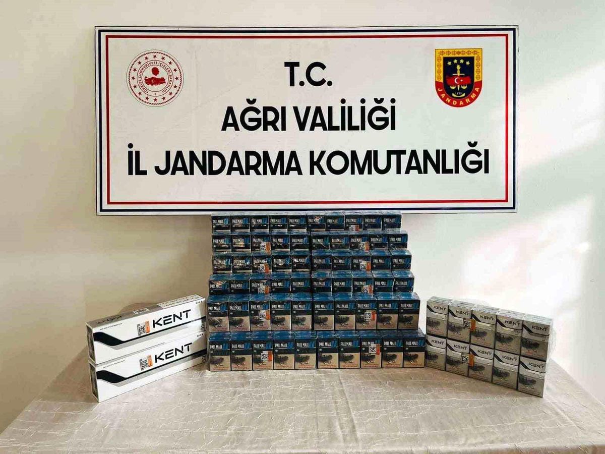 Ağrı\'da çok sayıda kaçak sigara ele geçirildi