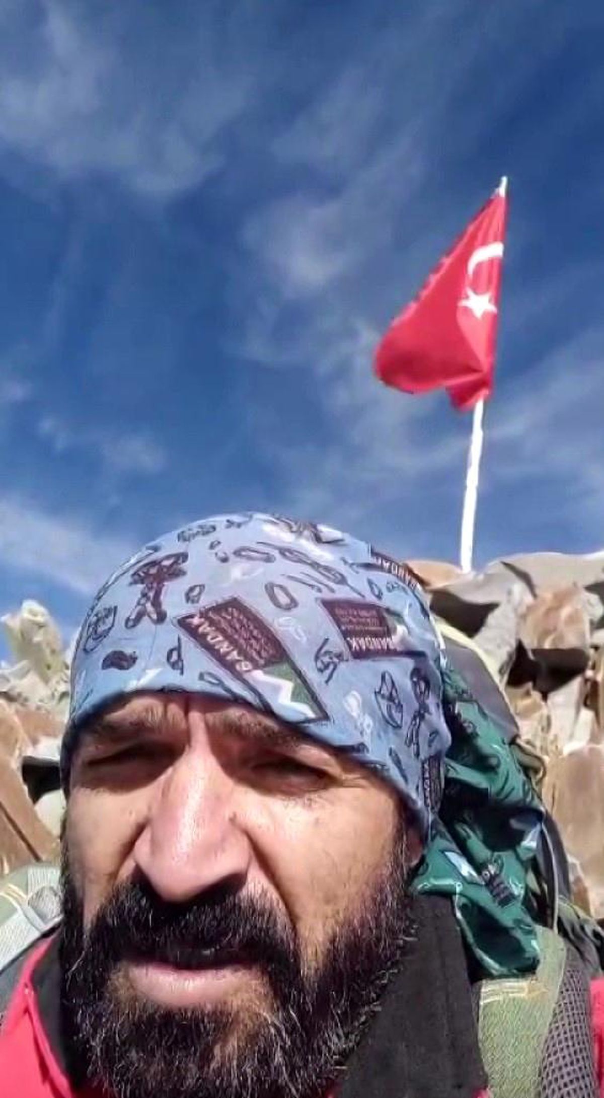 Sivaslı Dağcı Erciyes Dağı\'ndan İsrail\'e Seslendi