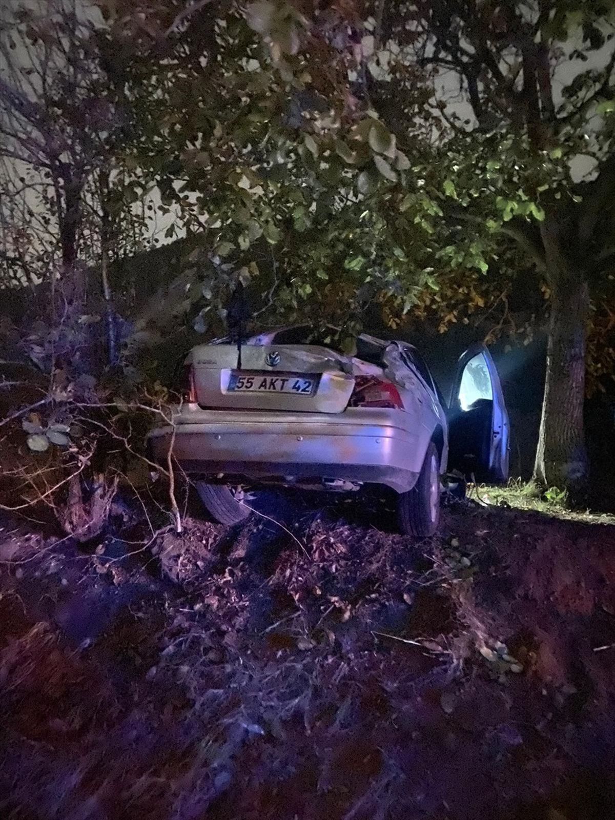 Tokat\'ta otomobil şarampole devrildi, 5 kişi yaralandı