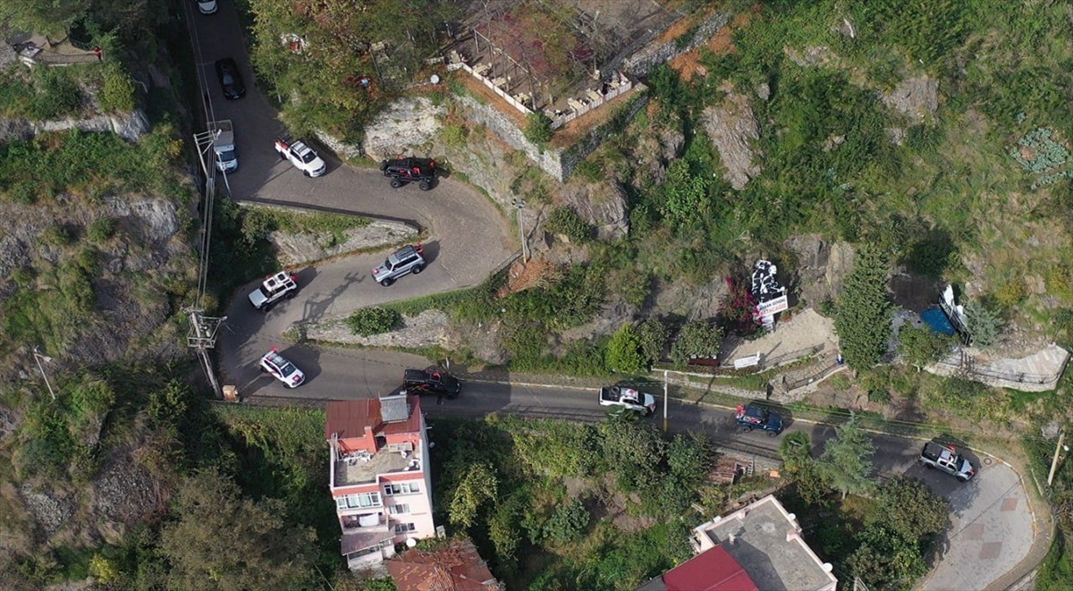 Giresun\'da şehit aileleri ve gaziler off-road araçlarıyla şehir turu yaptı