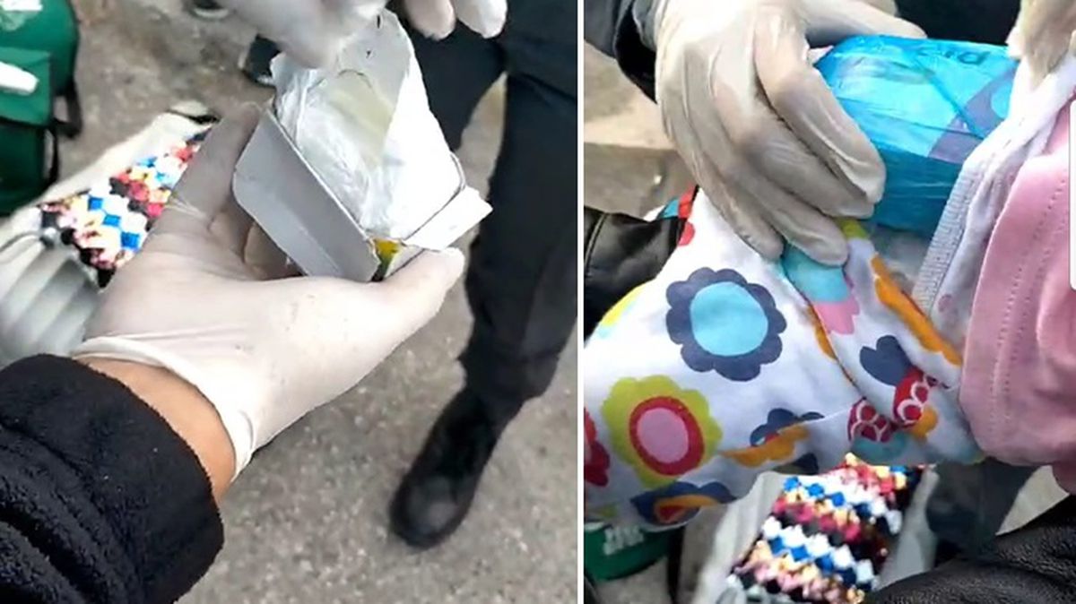 3 aylık bebeğin karnında uyuşturucu saklayan 4 kişi tutuklandı