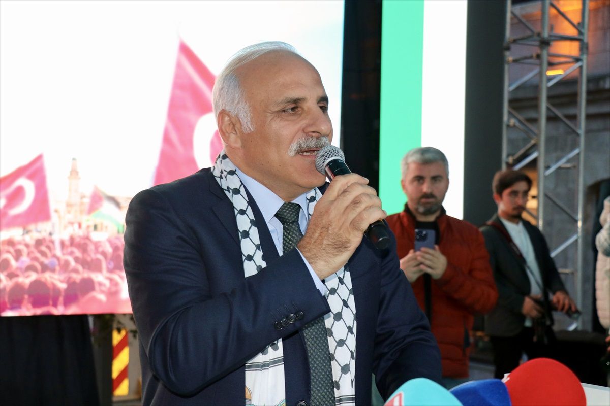Trabzon\'da "Özgür Filistin" mitingi yapıldı