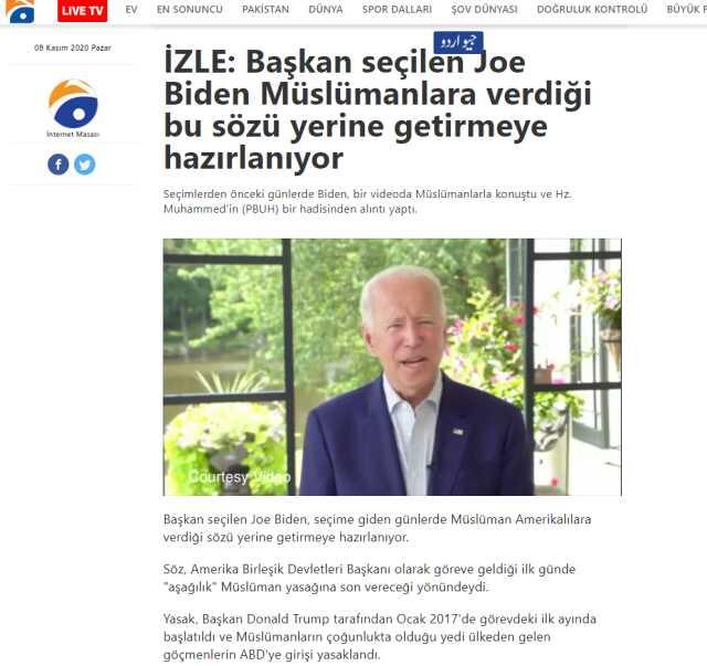 ABD Başkanı Joe Biden'ın Hz. Muhammed'in hadisini okuduğu konuşmanın 2023 yılına ait olduğu iddiası