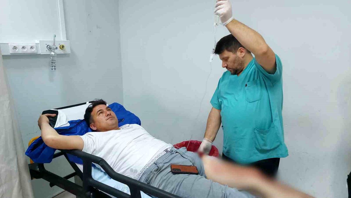 Samsun\'da Akaryakıt İstasyonunda Akrabasının Bıçaklı Saldırısına Uğrayan Kişi Yaralandı