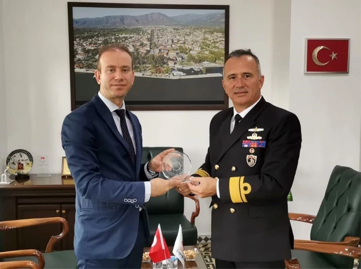 Marmaris Aksaz Deniz Üs Komutanı Köyceğiz\'i ziyaret etti