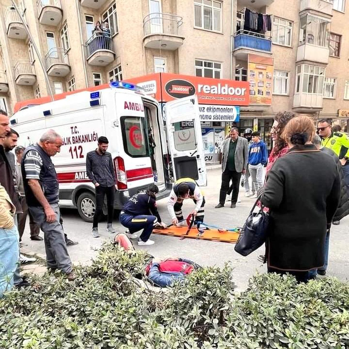 Elazığ\'da motosiklet devrildi, sürücü yaralandı