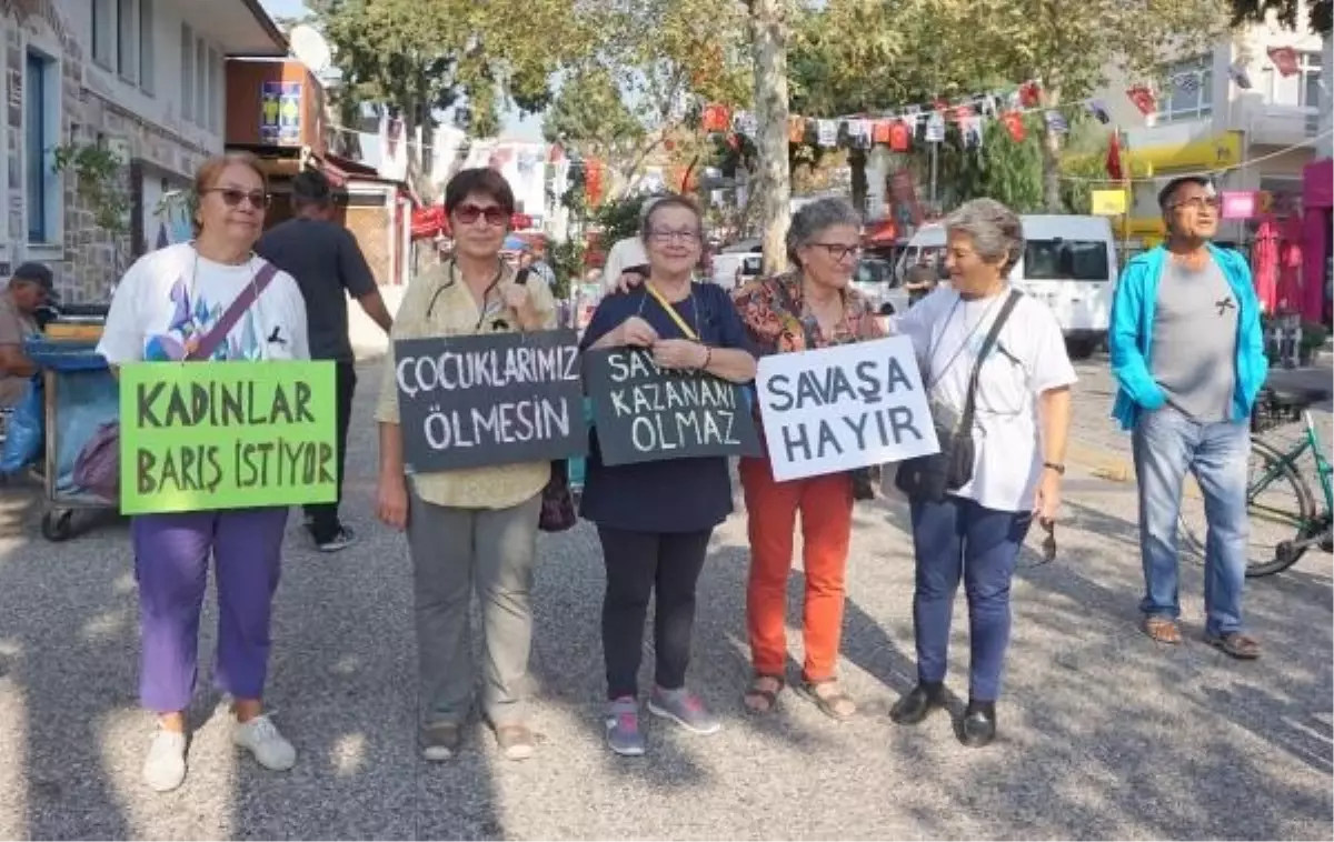 Foça'da İsrail'in Gazze'ye yönelik saldırıları protesto edildi