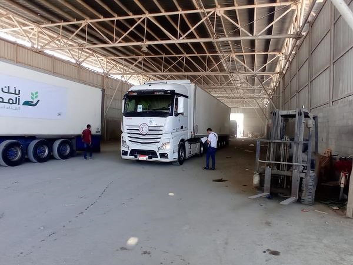 Filistin Kızılayı, Gazze\'ye insani yardım malzemeleri gönderdi