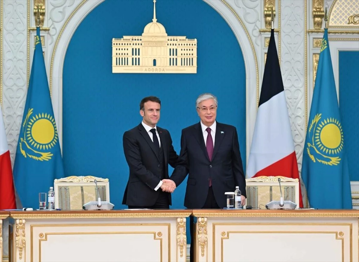 Kazakistan ile Fransa Arasında Stratejik Madenler İşbirliği İçin Ortak Niyet Bildirisi İmzalandı