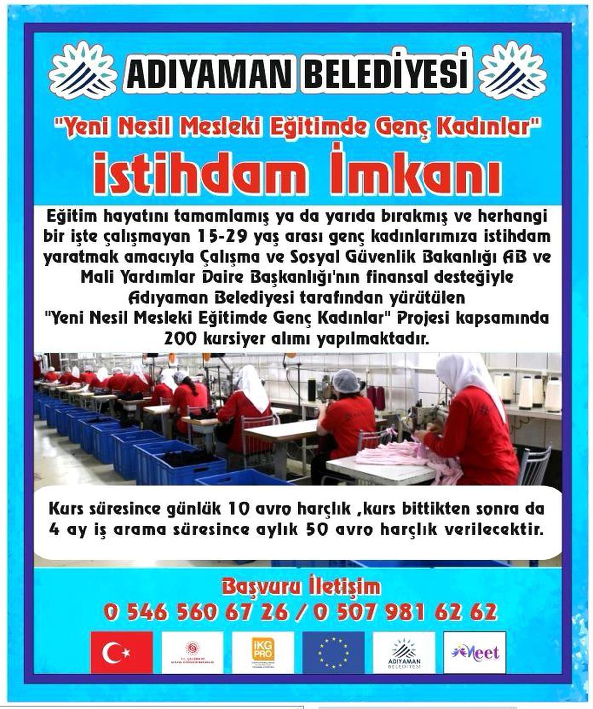 "Yeni nesil mesleki eğitimde genç kadınlar" projesi başladı