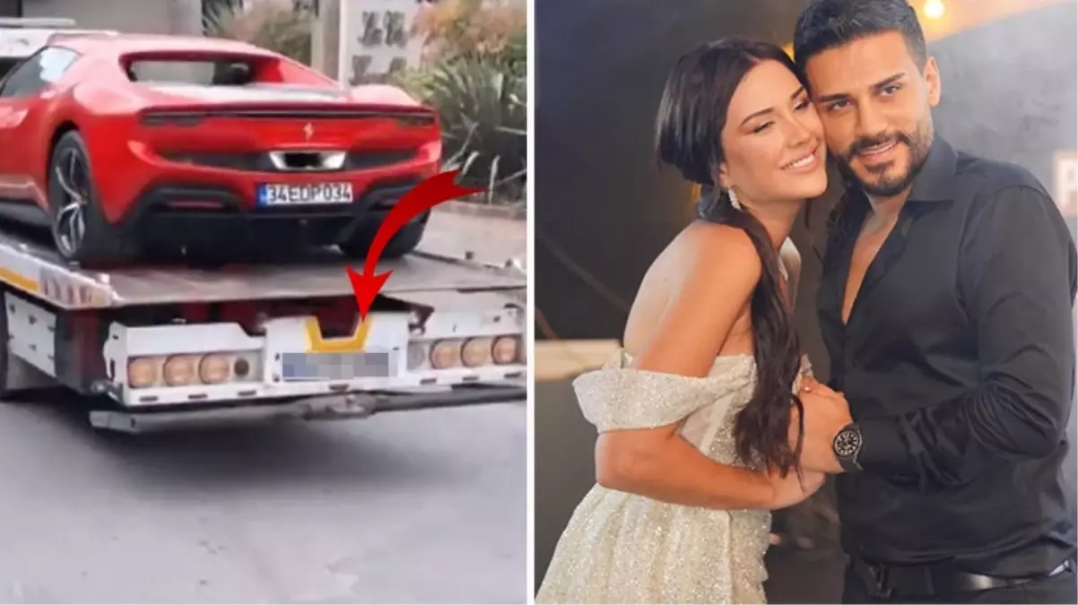 Polat çiftinin lüks araçları emniyete \'\'DP\'\' plakalı çekiciyle getirildi