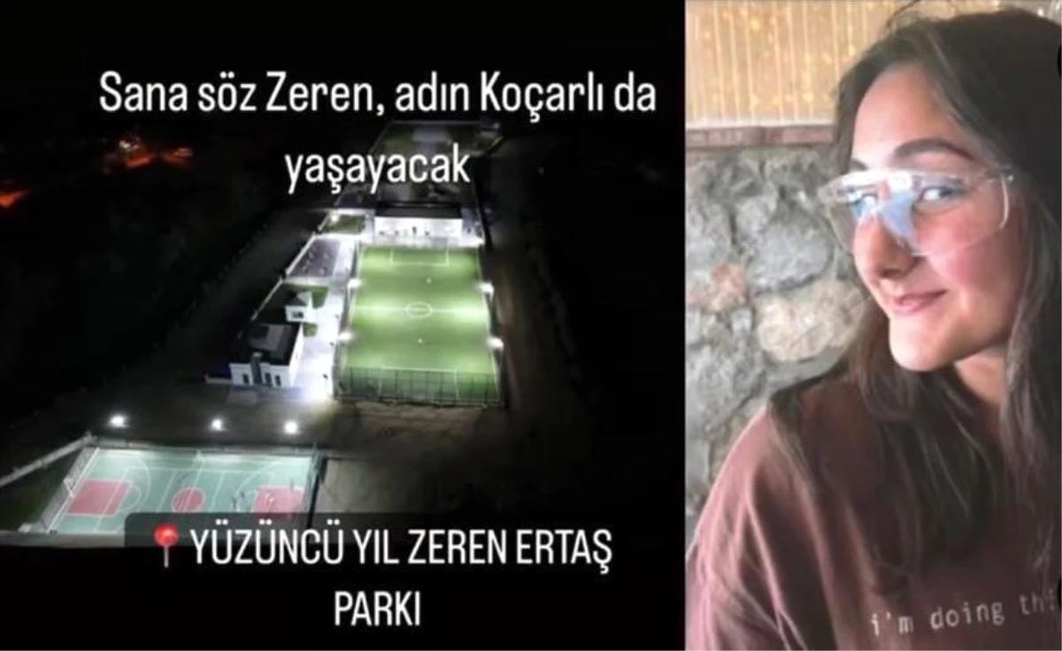 Koçarlı Belediye Başkanı Zeren Ertaş\'ın adını parkta yaşatacak