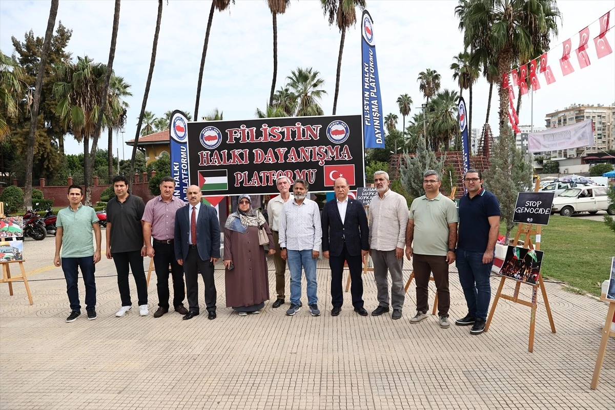 Adana\'da Filistin Halkı Dayanışma Platformu Çadır Kurdu