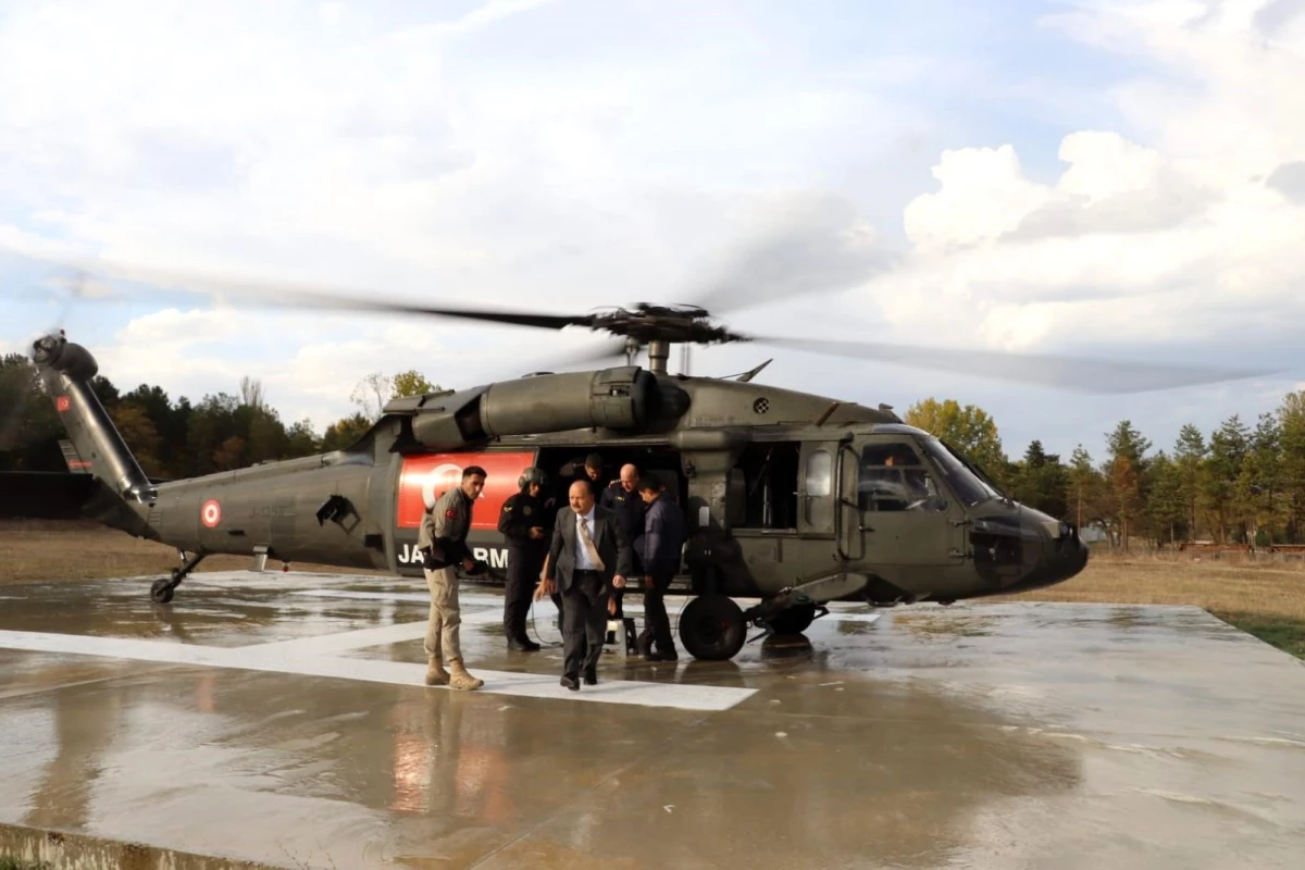 Kastamonu\'da Helikopter Destekli Trafik Denetimi Gerçekleştirildi