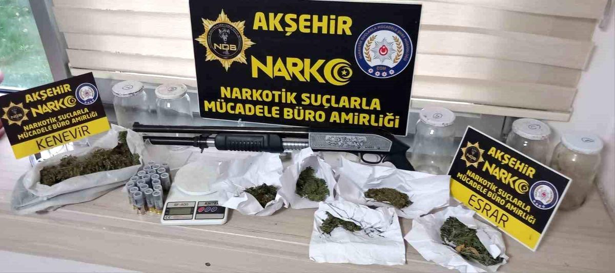 Akşehir\'de Uyuşturucu Operasyonu: 1 Tutuklama