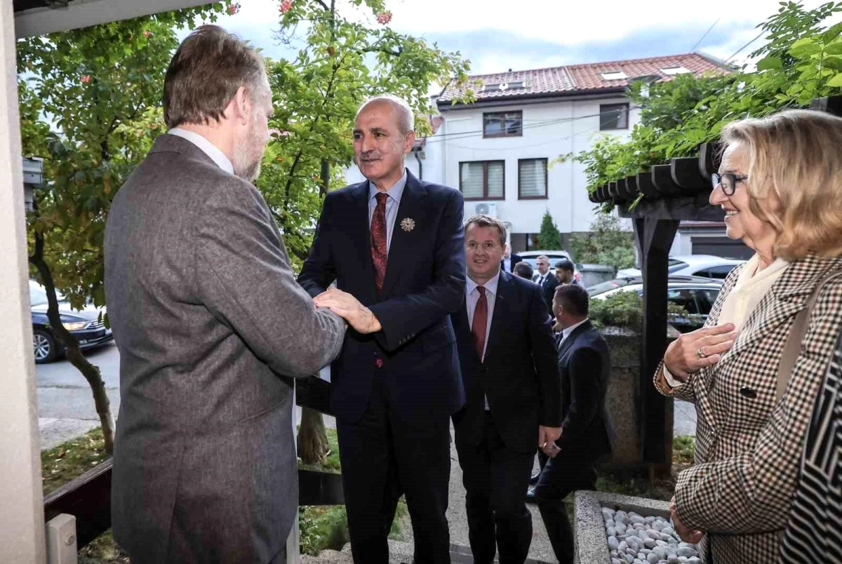 TBMM Başkanı Numan Kurtulmuş, Bosna Hersek\'teki SDA Genel Başkanı Bakir İzetbegoviç ile görüştü