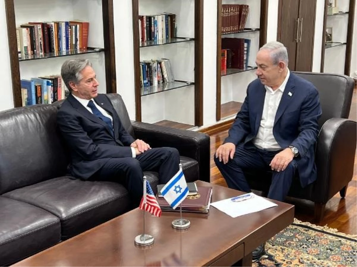 Blinken ve Netanyahu\'dan İsrail\'de özel görüşme