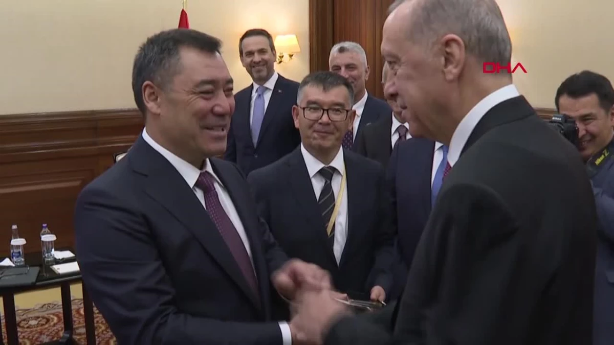 Cumhurbaşkanı Erdoğan, Kırgızistan Cumhurbaşkanı Caparov ile görüştü