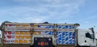 Erzurum'da 7 Milyon 250 Bin Adet Bandrolsüz Makaron Ele Geçirildi