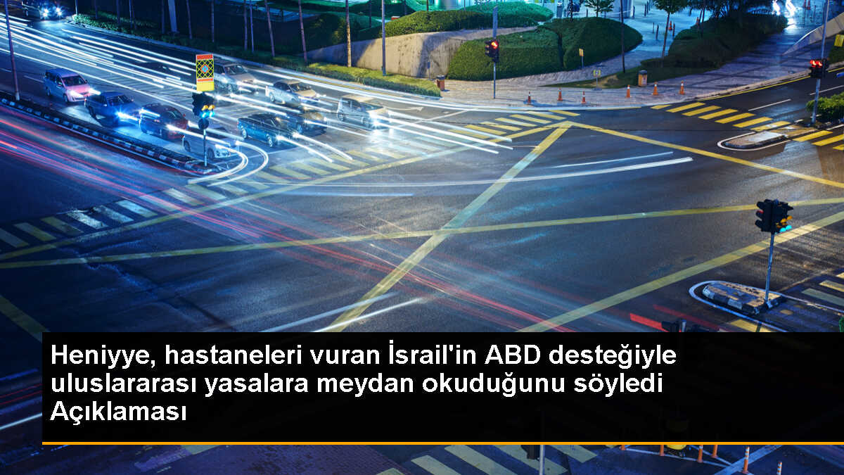 Hamas Lideri İsrail\'in Gazze\'deki Hastanelere Saldırısını Kınadı