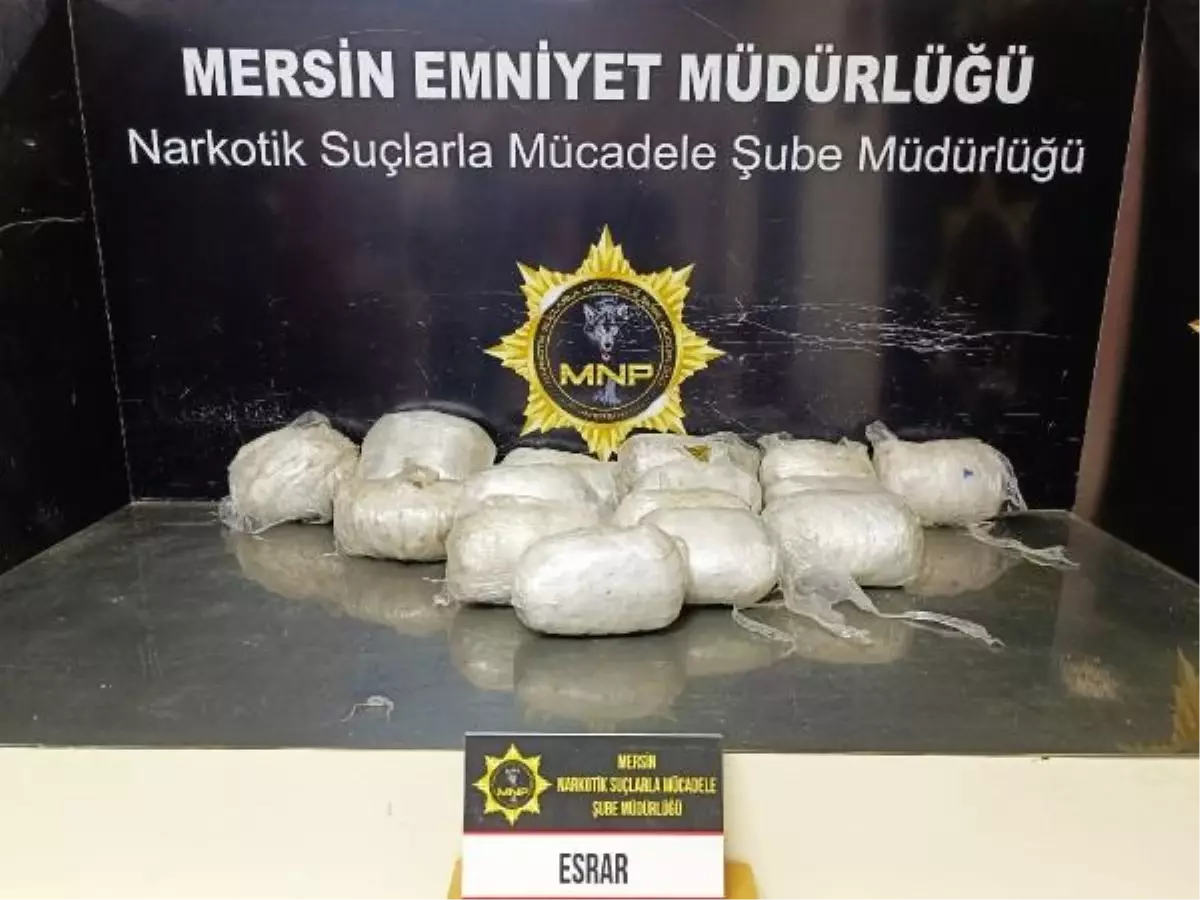 Mersin'de Uyuşturucu Operasyonu: 8 Kilo 736 Gram Esrar Ele Geçirildi