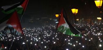 Novi Pazar'da Filistin'e Destek Gösterisi