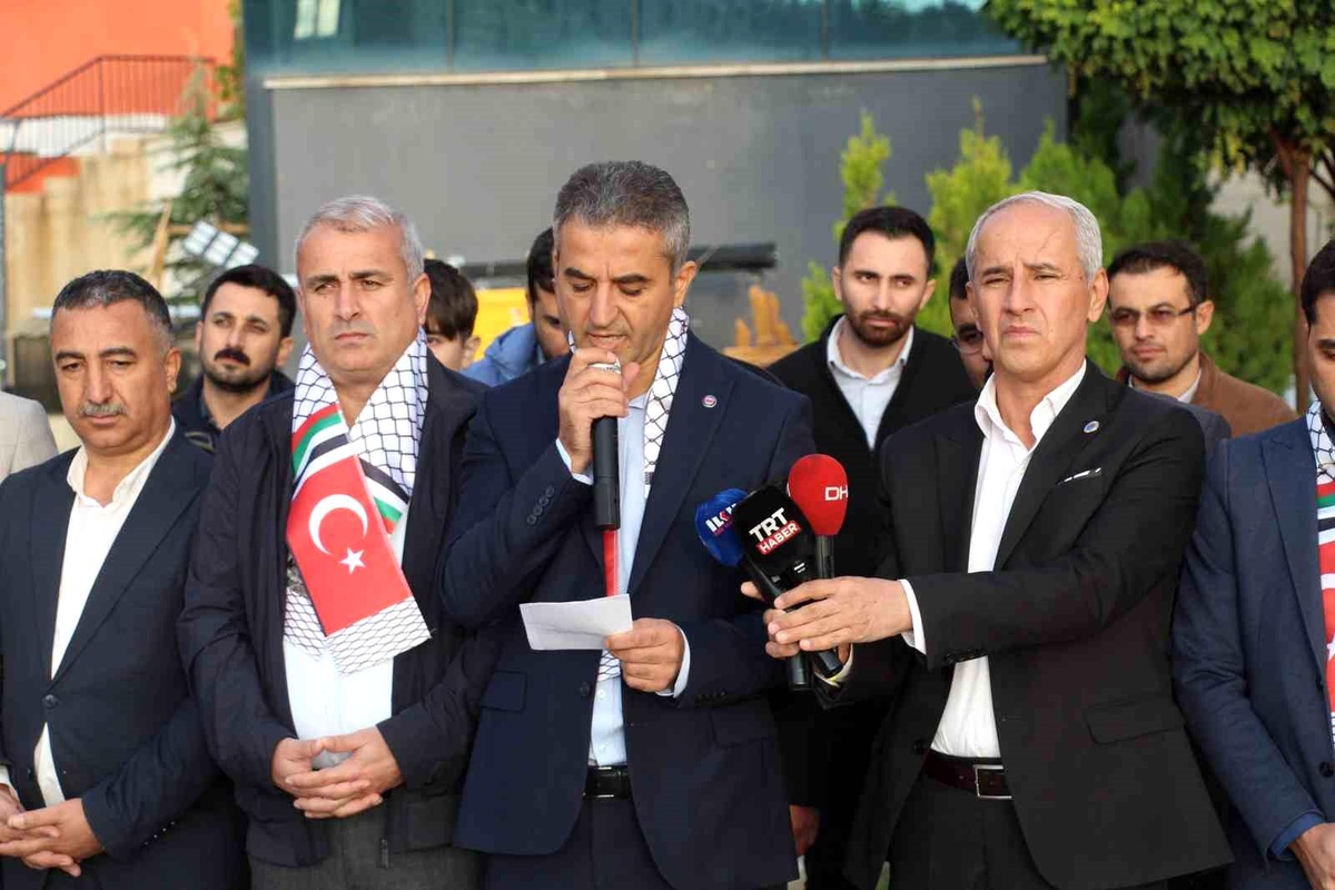 Şırnak\'ta Filistin İnsanlık Nöbeti Çadırı Kuruldu