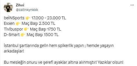 Spor spikeri kurum kurum maaşları söyleyip isyan etti: Yazıklar olsun