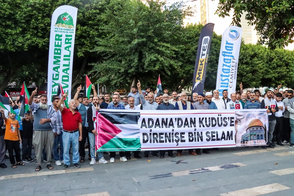 Adana\'da Filistin\'e Destek Yürüyüşü Düzenlendi