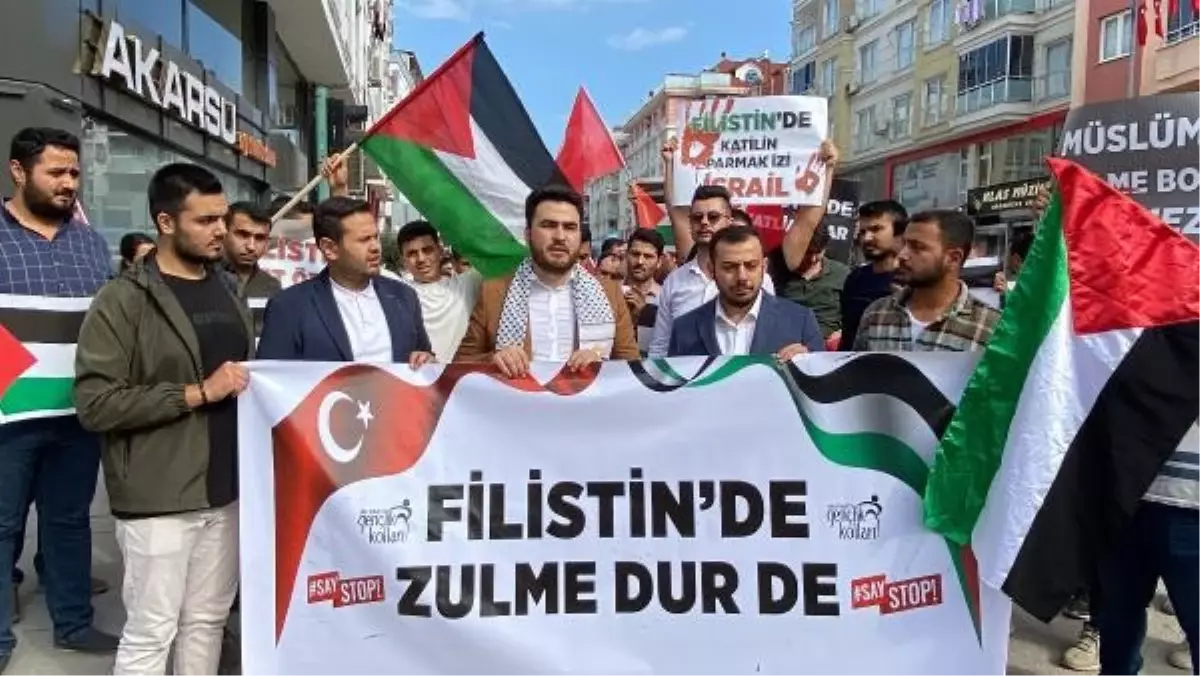 AK Parti Osmaniye İl Gençlik Kolları Filistin'e Destek Yürüyüşü Düzenledi