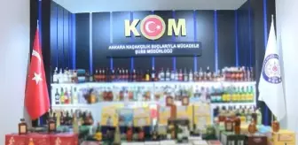 Ankara'da Kaçak İçki Operasyonu: 7,5 Milyon TL Değerinde 3 Bin 787 Şişe Ele Geçirildi