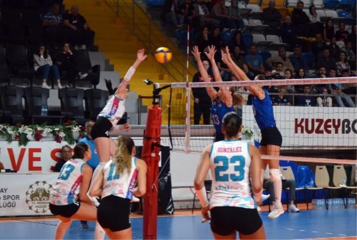 Kuzeyboru, Çukurova Belediyespor\'u 3-0 mağlup etti