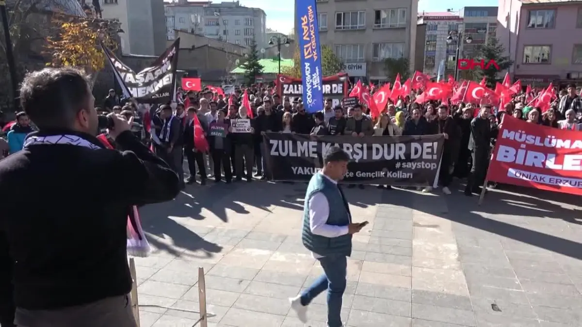 AK Parti Gençlik Kolları İsrail\'in Gaze\'ye yönelik saldırılarını protesto etti