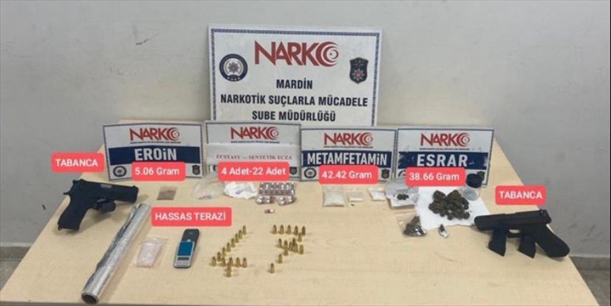 Mardin\'de uyuşturucu operasyonu: 4 şüpheliden biri tutuklandı