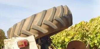 Sarıgöl'de devrilen traktörün sürücüsü hayatını kaybetti