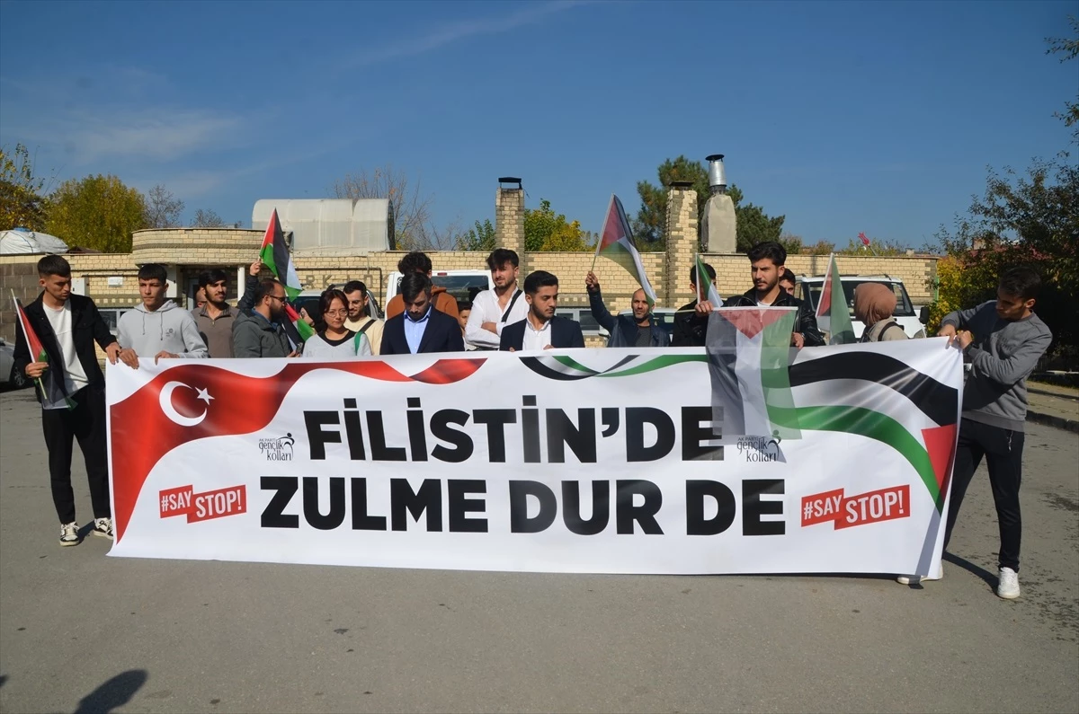 Van, Hakkari, Muş ve Bitlis\'te İsrail\'in Gazze\'ye yönelik saldırıları protesto edildi